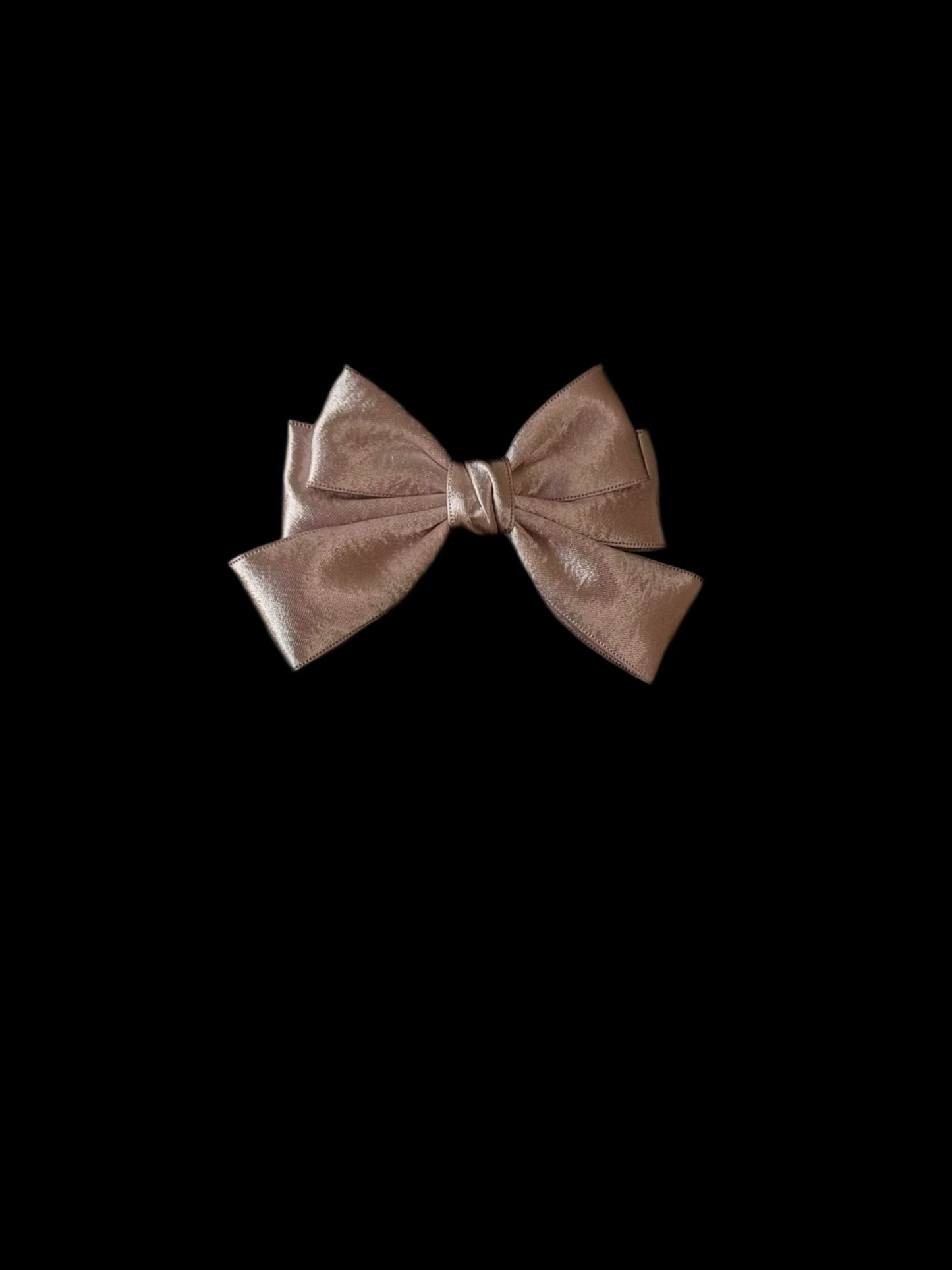 Elegant Satin Bow Hair Clip Size-L