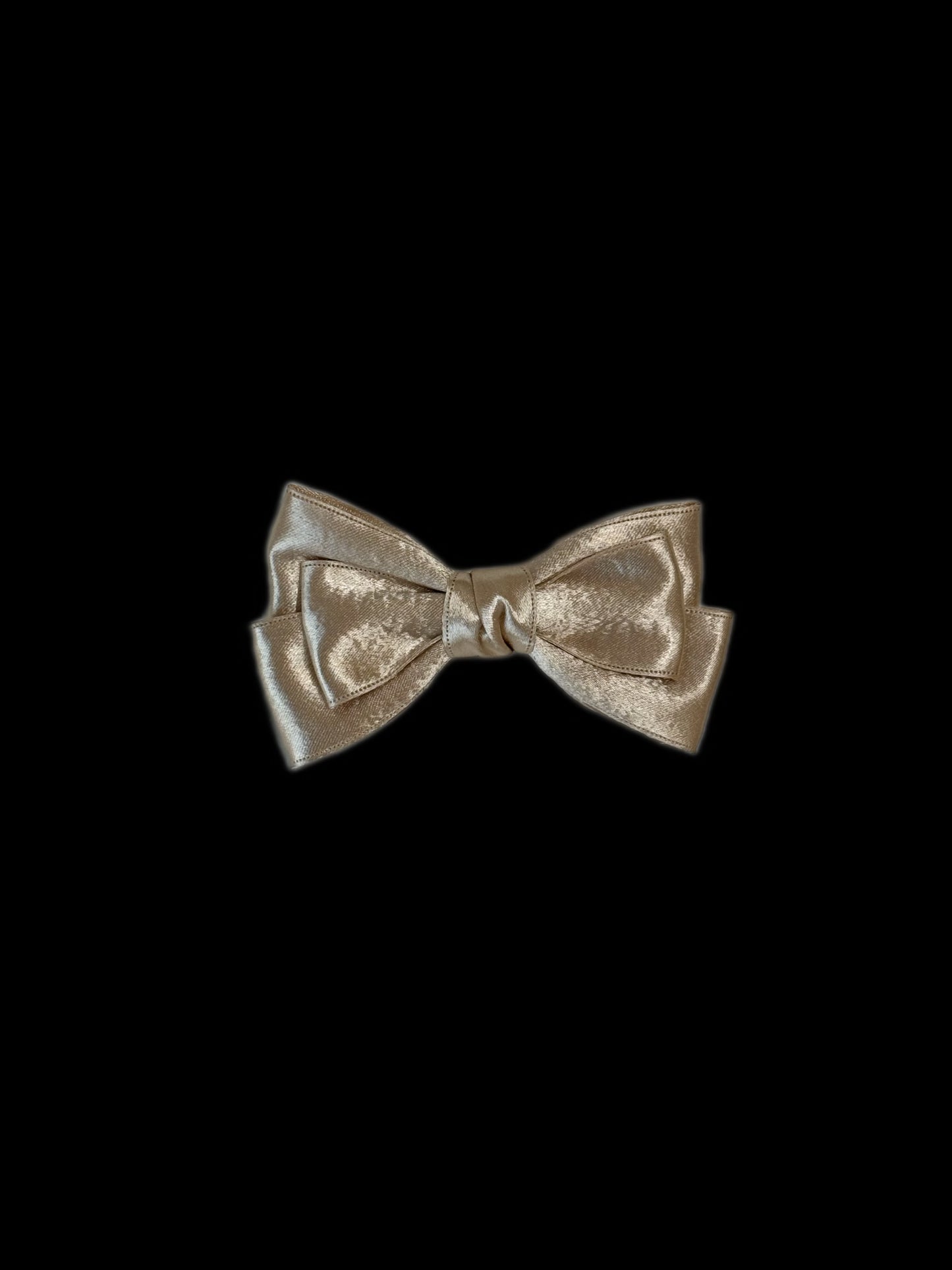 Elegant Satin Bow Hair Clip Size-M