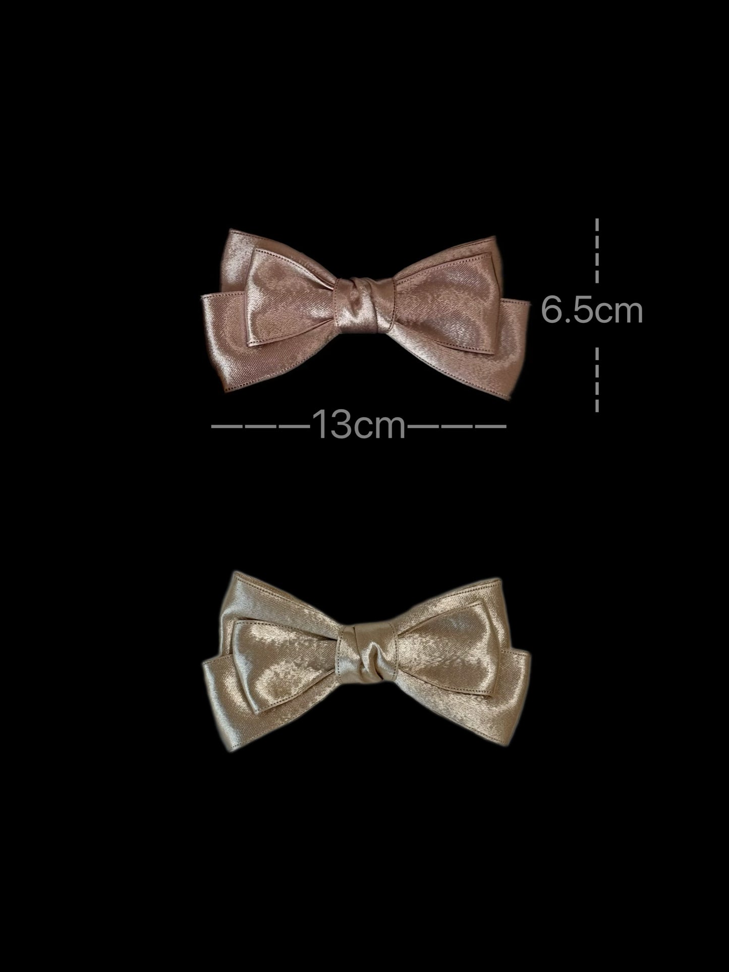Elegant Satin Bow Hair Clip Size-M