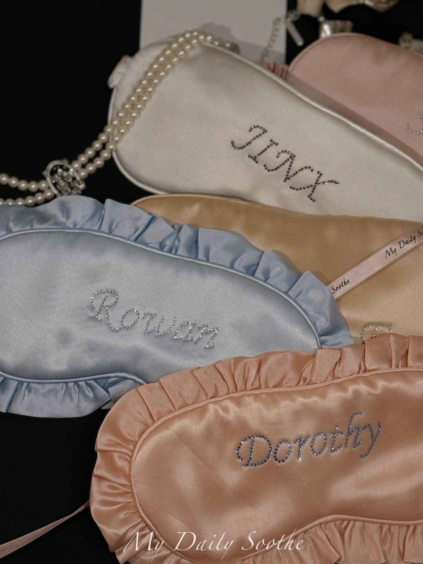 The Cutest Custom-Made Silk Eye Mask
