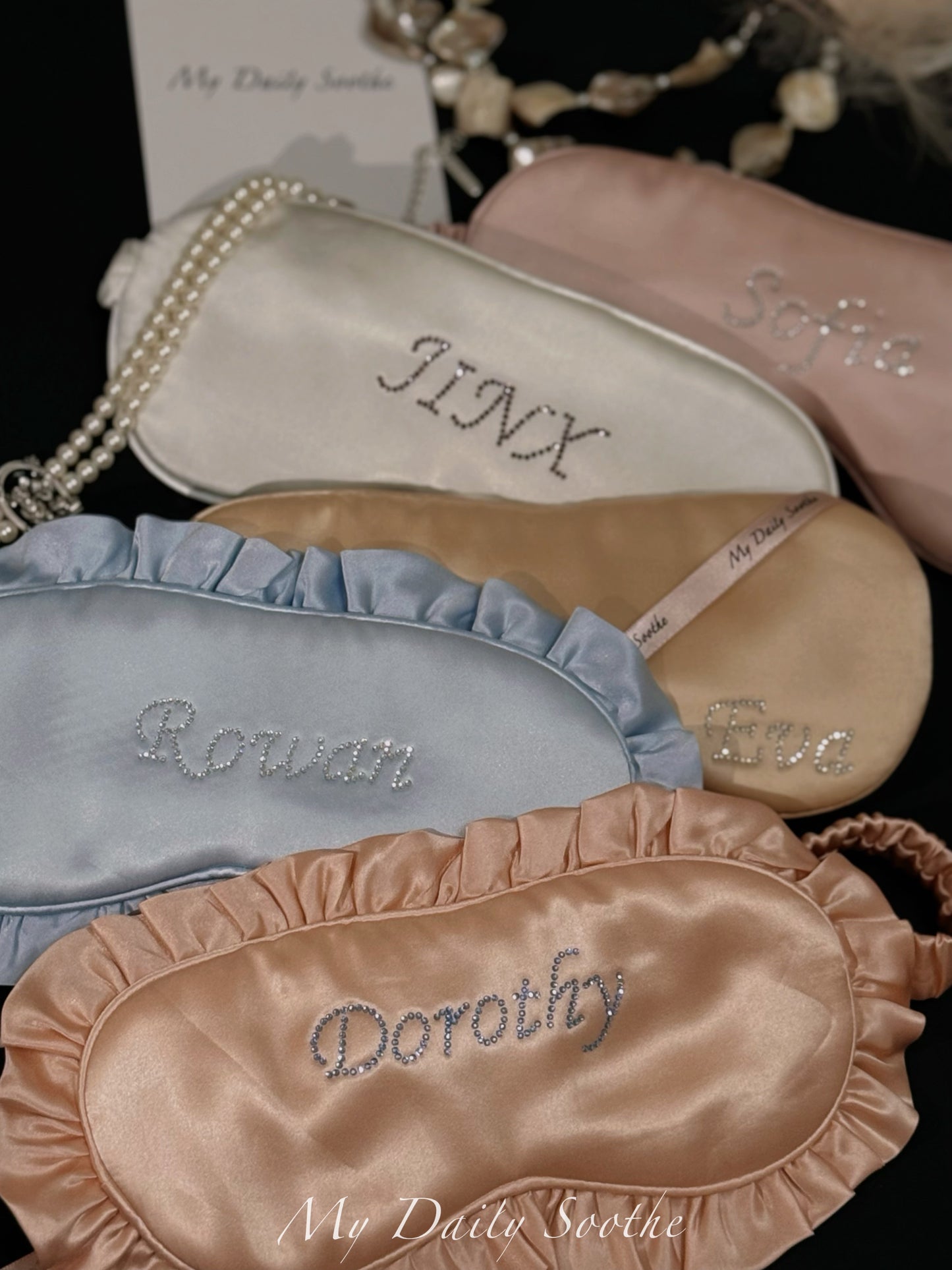 The Cutest Custom-Made Silk Eye Mask