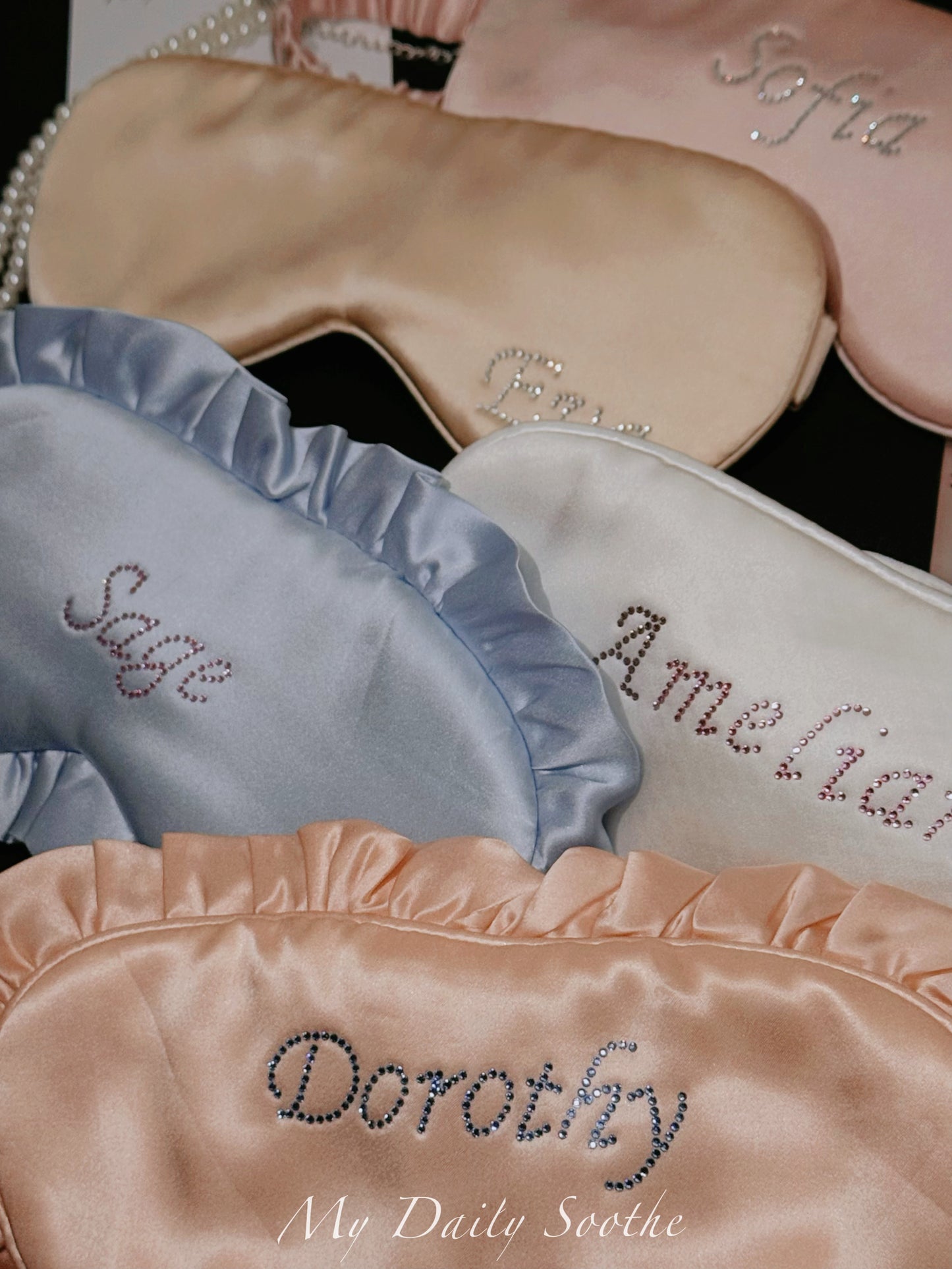 The Cutest Custom-Made Silk Eye Mask