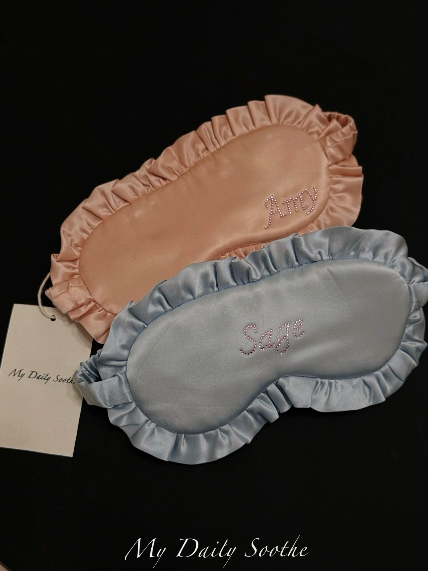 The Cutest Custom-Made Silk Eye Mask