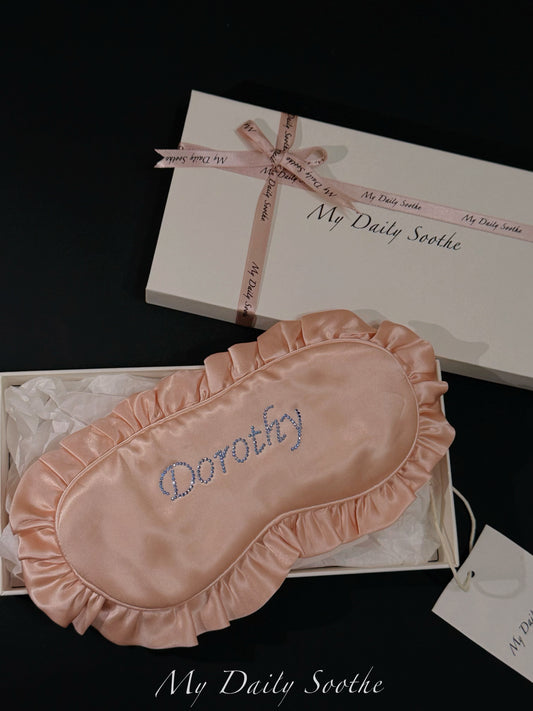 The Cutest Custom-Made Silk Eye Mask